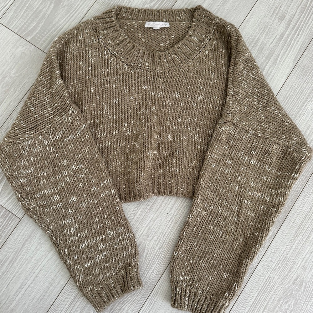American Eagle Outfitters Speckled Brown Sweater